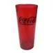 GET 6624-RC-ZOSUG - 24 Oz Coke Zero Sugar Plastic Tumbler, Red with Black Logo - 1/Case 1 image