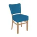 BFM Seating ZWC11NT-G3 Madison Side Chair, Upholstered Back & Seat, Beechwood Frame, Natural Finish 1 image