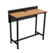 Plymold 1904842 Powered Dining Counter, 48"W x 19"D, Bar Height, Laminate Top, 16" Privacy Panel 1 image