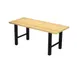 Plymold 30072SWH30 Hero Communal Table, 72" x 30", Rectangular, Beechwood Top, Steel H Frame 1 image