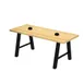Plymold 30096SWA30 Atlas Communal Table, 96" x 30", Rectangular, Beechwood Top, Steel A-Frame Legs 2 image