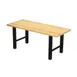 Plymold 30096SWH30 Hero Communal Table, 96" Wide, 30" Deep, Rectangular, 1-3/4" Thick Solid Beechwood Top 1 image