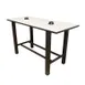 Plymold 30096TPDH42 30x96 Rectangular Bar Height Table, Laminate Top, Steel H Frame 2 image