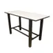 Plymold 30096TPDH42 30x96 Rectangular Bar Height Table, Laminate Top, Steel H Frame 1 image
