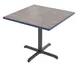 Plymold 36036PVC Square Laminate Table Top, 36x36, PVC Edge Molding 1 image