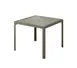 Plymold 37537530PL02 Outdoor Rectangle Dining Table, 37.5x37.5, Sand Colored Recycled Plastic Top, Iron Glimmer Aluminum Frame 1 image