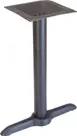 Plymold 7163130 Dining Height Metal Table Base, 22x5, Black Powdercoat, Stainless Steel 1 image