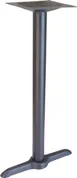 Plymold 7163142 Bar Height Table Base, 22x5, 3 Dia. Column, Onyx Black Powdercoat, Stamped Steel 1 image