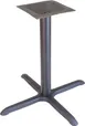Plymold 7163430 X-Style Restaurant Table Base, 30x30, Dining Height, Onyx Black Powdercoat, 3 Dia. Column, Stamped Steel 1 image