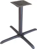 Plymold 7163530 Restaurant Table Base, 36x36, Dining Height, Onyx Black Powdercoat, 4" Dia. Column, Stamped Steel 1 image