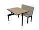 Plymold CBWL047TPDADA Contour Booth Unit, 47"W x 49.5"D x 36"H, Wall Style, Bench Seat, Laminate Top 1 image