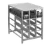 Alexander Industries CR-425 Stationary Can Dispenser Rack, 72 #10 Can Capacity, Aluminum Frame, 39H 1 image