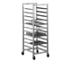 Alexander Industries HDU-400 Universal Sheet Pan Rack, 12 Tray Capacity, 1200 lb, Aluminum, 73"H, 5" Slide Spacing 1 image