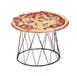 American Metalcraft DPS797 Pizza Stand, 7"/9" Dia., 7" H, Round Drum, Wrought Iron, Black Hand Wash 1 image