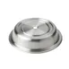 American Metalcraft PC1175R Plate Cover, Round 11-5/8"-11-3/4" Steel Finish, Silver Foot with Finger Hole 1 image
