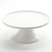 American Metalcraft PSP12 Serving Stand, 12" Diameter x 5-1/4" Height, Round Porcelain White Risers 1 image