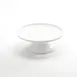 American Metalcraft PSP8 Serving Stand, 8" Dia x 3-1/8" H Round Porcelain White For Cakes And Pies 1 image