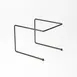 American Metalcraft RSB307 Pizza Stand - Large Square 12" x 12" x 7" Rubber-Coated Steel, Black Finish 1 image