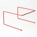 American Metalcraft RSR312 Pizza Stand, 9" L x 8-3/4" W x 7" H, Rubber Coated Steel in Red 1 image