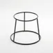 American Metalcraft RSRB Pizza Stand - 7-1/2" Top, 9-5/8" Bottom, 7-3/8" H, Rubber‑Coated Steel, Black 1 image