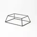 American Metalcraft RSRB3 Pizza Stand - Reversible, 11" x 8", 3-1/2" H, Steel, Black Finish 1 image