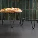 American Metalcraft RSRBH7 Pizza Stand - 9.8" Diameter x 7", Black Rubber-Coated Steel, Loft Collection 1 image