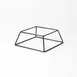 American Metalcraft RSSB3 Pizza Stand - 9" x 9" Reversible 7" Top/9" Bottom 3.5" Black Rubber Coated Steel 1 image