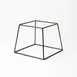 American Metalcraft RSSB7 Pizza Stand - Reversible Steel, 9" Bottom, 7" Top, 7" H, Black Rubber-Coated 1 image
