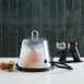 American Metalcraft SLFTD8 Smoking Dome Cover, 8-1/4" Clear Polycarbonate Cloche with Silicone Valve 2 image