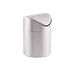 American Metalcraft TIM1 Trash Receptacle, Swing-Style Bin, 4-3/4" Dia x 6-5/8" H, Brushed Steel 1 image