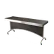 Forbes Industries 7013-6 Mobile Rectangle Folding Table, 6-ft, Laminate Top, Stainless Steel Frame 1 image