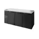 True TBR84-RI Back Bar Cooler, 84" Wide, 3 Doors, R290, Holds 164 Cans or 96 Bottles, Made in USA 1 image