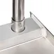 GSW USA WT-PB2418B 18" Open Base Premium Work Table with Side & Rear Crossrails / 4" Backsplash 6 image