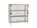 Metro MQSEC56E-SL-2MQ MetroMax Security Unit, 62-7/8W x 28-3/16D x 66-3/16H, Wire, Stationary, 2 Intermediate Shelves, NSF 1 image
