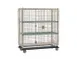 Metro MQSEC56LE-2MQ MetroMax Q Security Unit, 63"W x 28"D x 68"H, Wire, 2 Shelves, Dolly 1 image