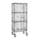 Metro SEC53EC-2EZ Super Erecta Security Unit, 40-3/4W x 27-1/4D x 68-1/2H, Chrome, 2 Shelves, NSF 1 image