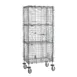 Metro SEC53EC-2SE Super Erecta Security Unit, 40.75W x 27.25D x 68.5H, Chrome, 2 Shelves, NSF 1 image