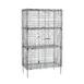 Metro SEC55C-2EZ Super Erecta Security Unit, 50-1/2W x 27-1/4D x 66-13/16H, Chrome, 2 Intermediate Shelves, NSF 1 image
