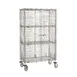 Metro SEC55S-SD-2SE Super Erecta Security Unit, 52-3/4W x 27-1/4D x 62H, Stainless Steel, Mobile, 2 Intermediate Shelves 1 image