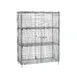 Metro SEC56C-2EZ Super Erecta Security Unit, 62.5W x 27.25D x 66.8H, Chrome, 2 Intermediate Shelves, NSF 1 image