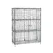 Metro SEC56C-2SE Super Erecta Security Unit, 62-1/2W x 27-1/4D x 66-13/16H, Chrome, 2 Intermediate Shelves, NSF 1 image