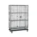 Metro SEC56LC-2SE Super Erecta Security Unit, 63"W x 28"D x 68.5"H, Chrome, Wire, 2 Shelves, Dolly 1 image