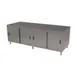 BK Resources CST-3684S Cabinet Base with Sliding Doors Chef Table, 84"W x 36"D - Square/Flat Edge 1 image