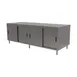 BK Resources CST-3696S2 Sliding Doors Chef Table with 8 Doors, 96"W x 36"D / Dual Access 1 image