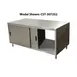 BK Resources CST-3696S2 Sliding Doors Chef Table with 8 Doors, 96"W x 36"D / Dual Access 4 image