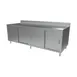 BK Resources CSTR5-36120S Cabinet Base with Sliding Doors Chef Table, 120"W x 36"D / Backsplash 1 image