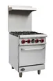 Saba GR-24 24" Commercial Gas Range w/ 4 Open Burners, Standard Oven, 151.000 BTU 1 image