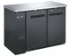 SABA SBB-24-48B Back Bar Cooler - 48.9\"W x 22-26\"D, 11.8 cu ft (335 L) Black top 2dr R134a 1/3 115V 1 image