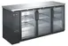 SABA SBB-24-72G Cooler, 72‑3/4" W × 22‑26" D, 19.6 Cu Ft (556 L), Black, 3 Glass Doors, Side‑Mounted 1 image