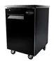SABA SBB-27-23B Back Bar Cooler 23-1/2" W x 27-32" D Black Holds 1/2 Barrel/30 Cans R134a 4" Casters 2 image